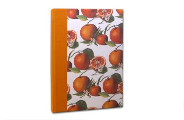 Notebook A5 blank with flowers